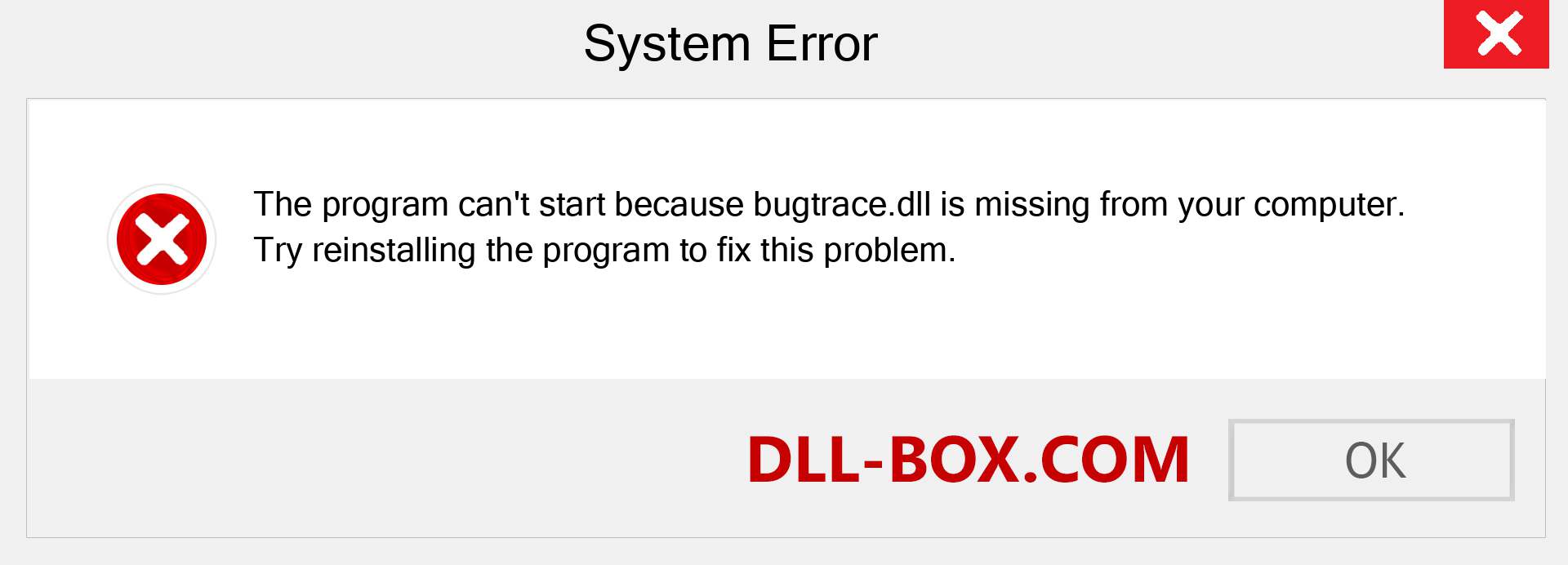  bugtrace.dll file is missing?. Download for Windows 7, 8, 10 - Fix  bugtrace dll Missing Error on Windows, photos, images